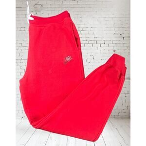 Nike Tech Fleece Pants Mens Medium University Red Tapered Leg Joggers Sportswear